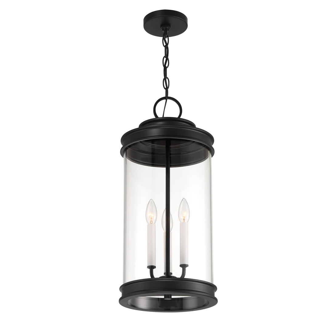 SAVOY HOUSE, ENGLEWOOD OUTDOOR: HANGING LANTERN | 5-901-BK, OUTDOOR CEILING LIGHTS