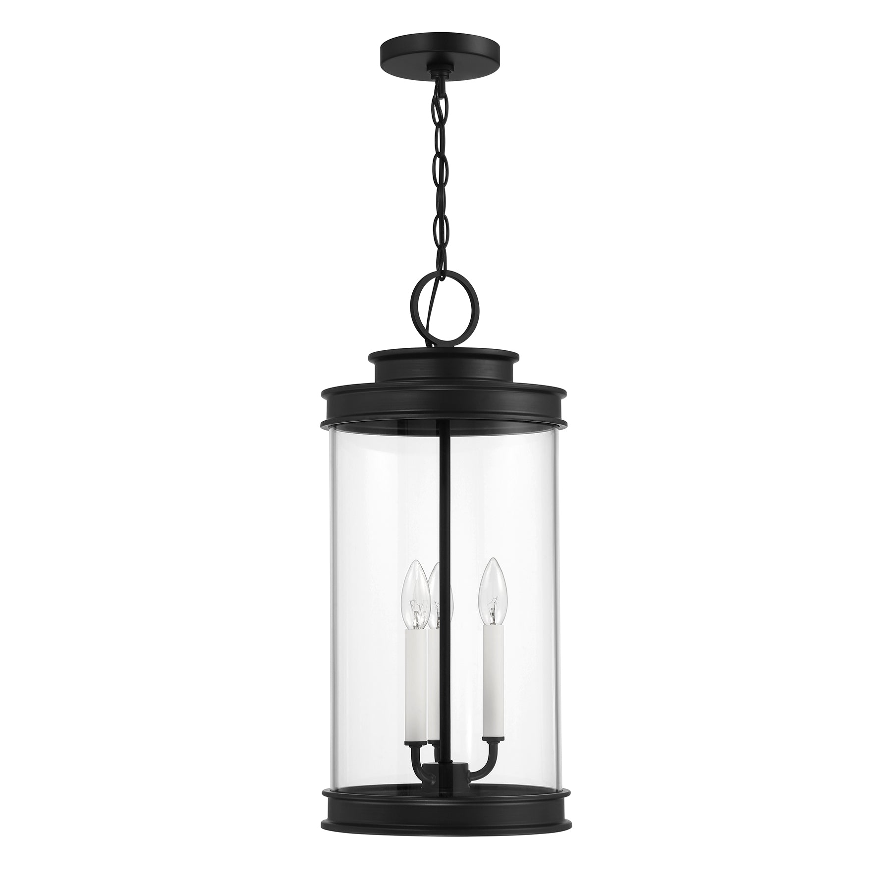 SAVOY HOUSE, ENGLEWOOD OUTDOOR: HANGING LANTERN | 5-901-BK, OUTDOOR CEILING LIGHT