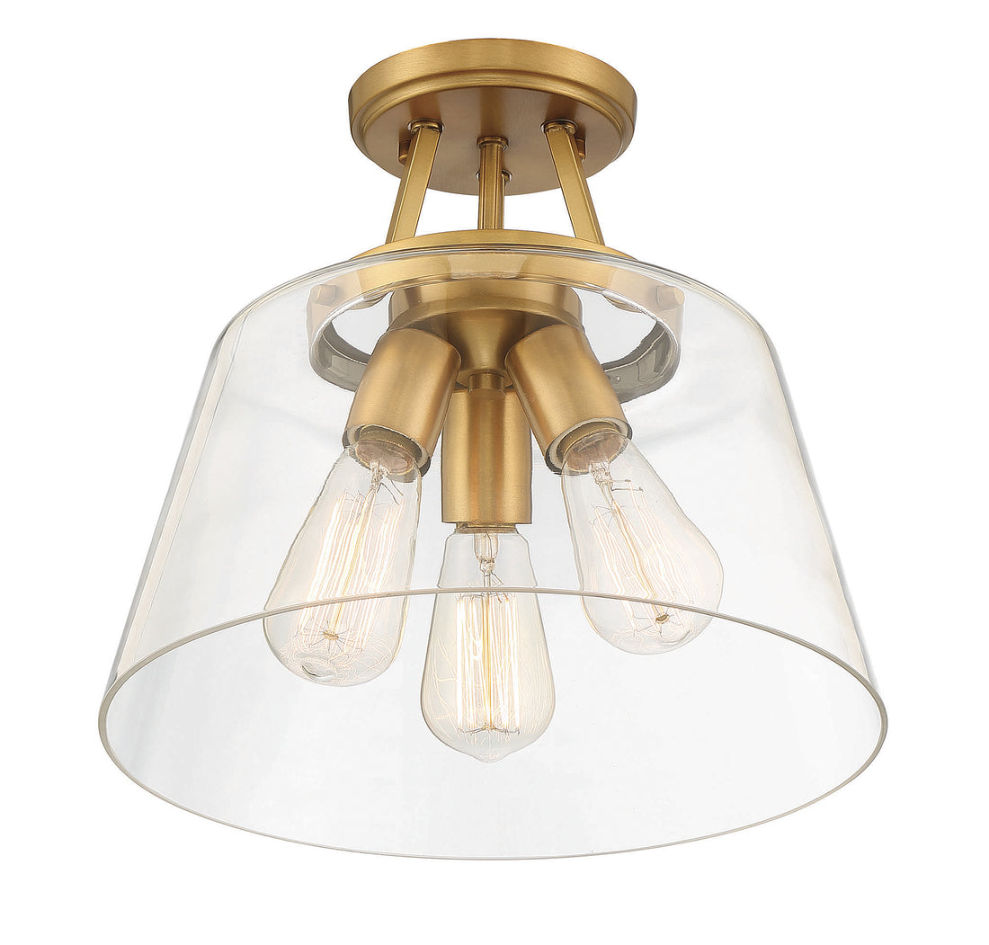 SAVOY ESSENTIALS, CALHOUN SEMI-FLUSH, SEMI FLUSH MOUNT LIGHT