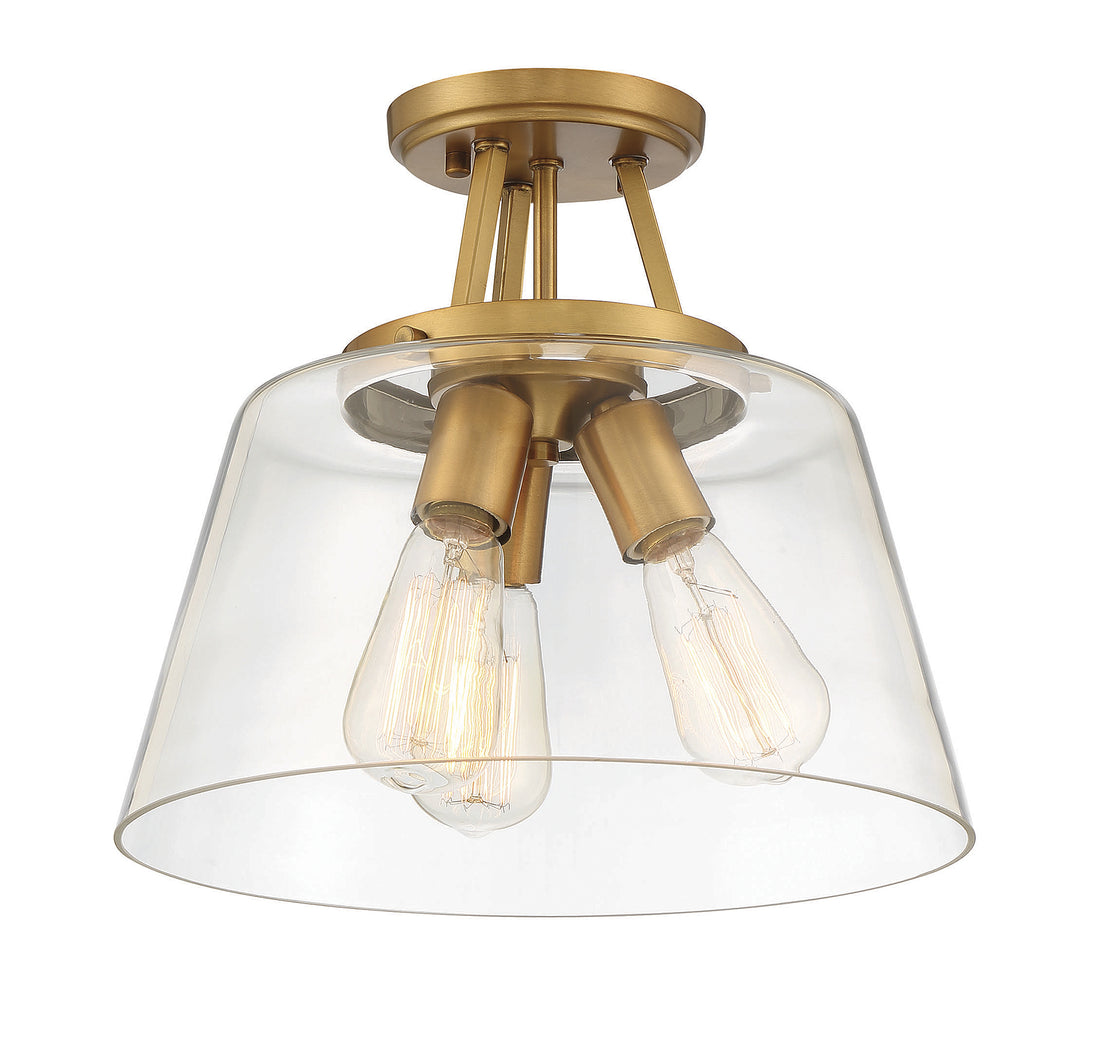 SAVOY ESSENTIALS, CALHOUN SEMI-FLUSH, SEMI FLUSH MOUNT LIGHT