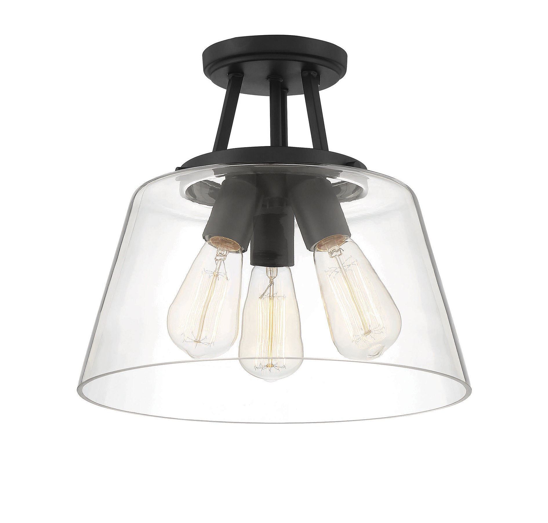 SAVOY ESSENTIALS, CALHOUN SEMI-FLUSH, SEMI FLUSH MOUNT LIGHT