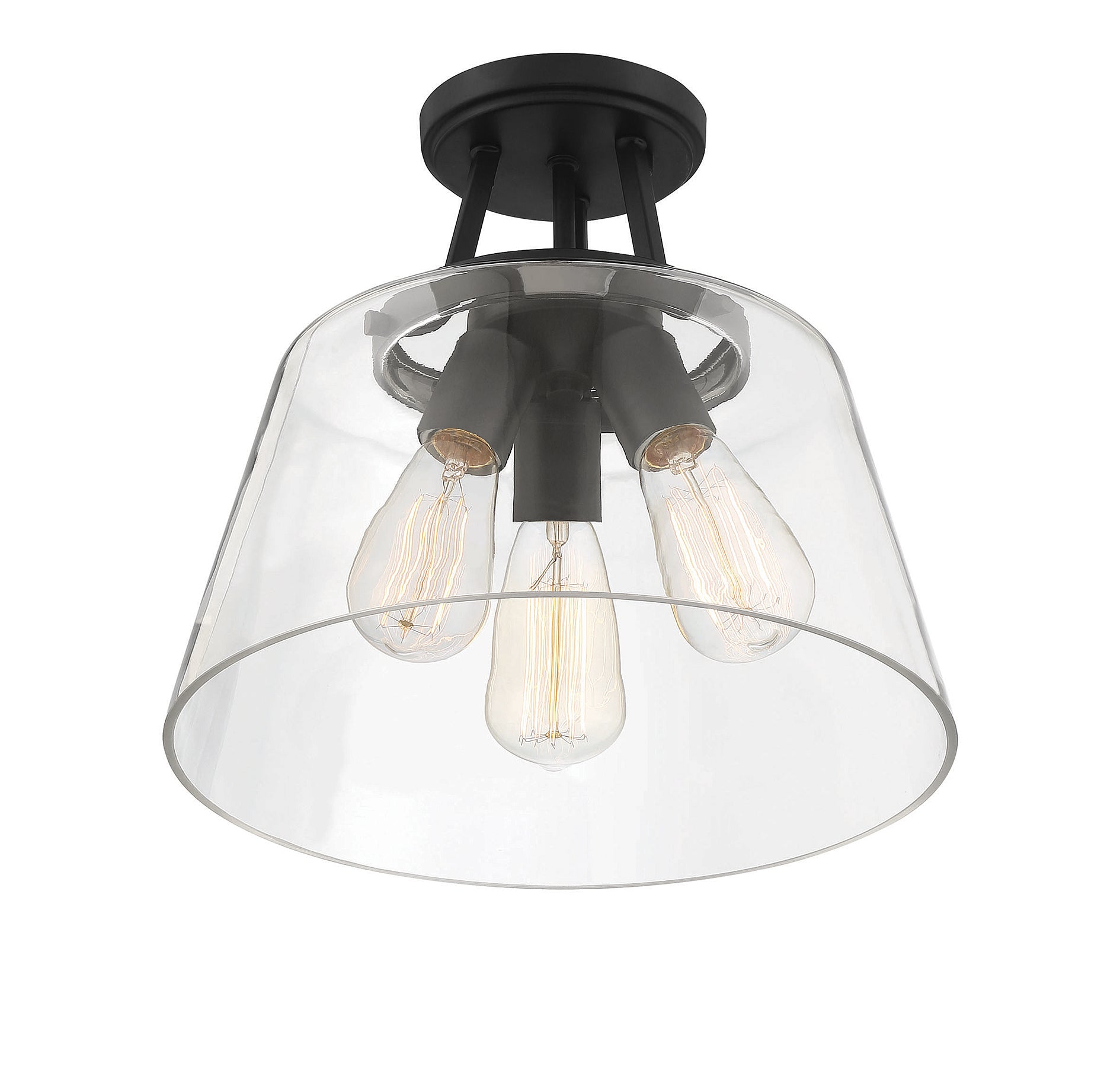 SAVOY ESSENTIALS, CALHOUN SEMI-FLUSH, SEMI FLUSH MOUNT LIGHT