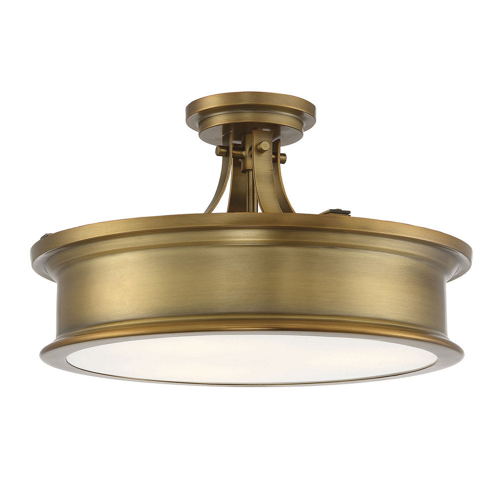SAVOY HOUSE, WATKINS SEMI-FLUSH, SEMI FLUSH MOUNT LIGHT