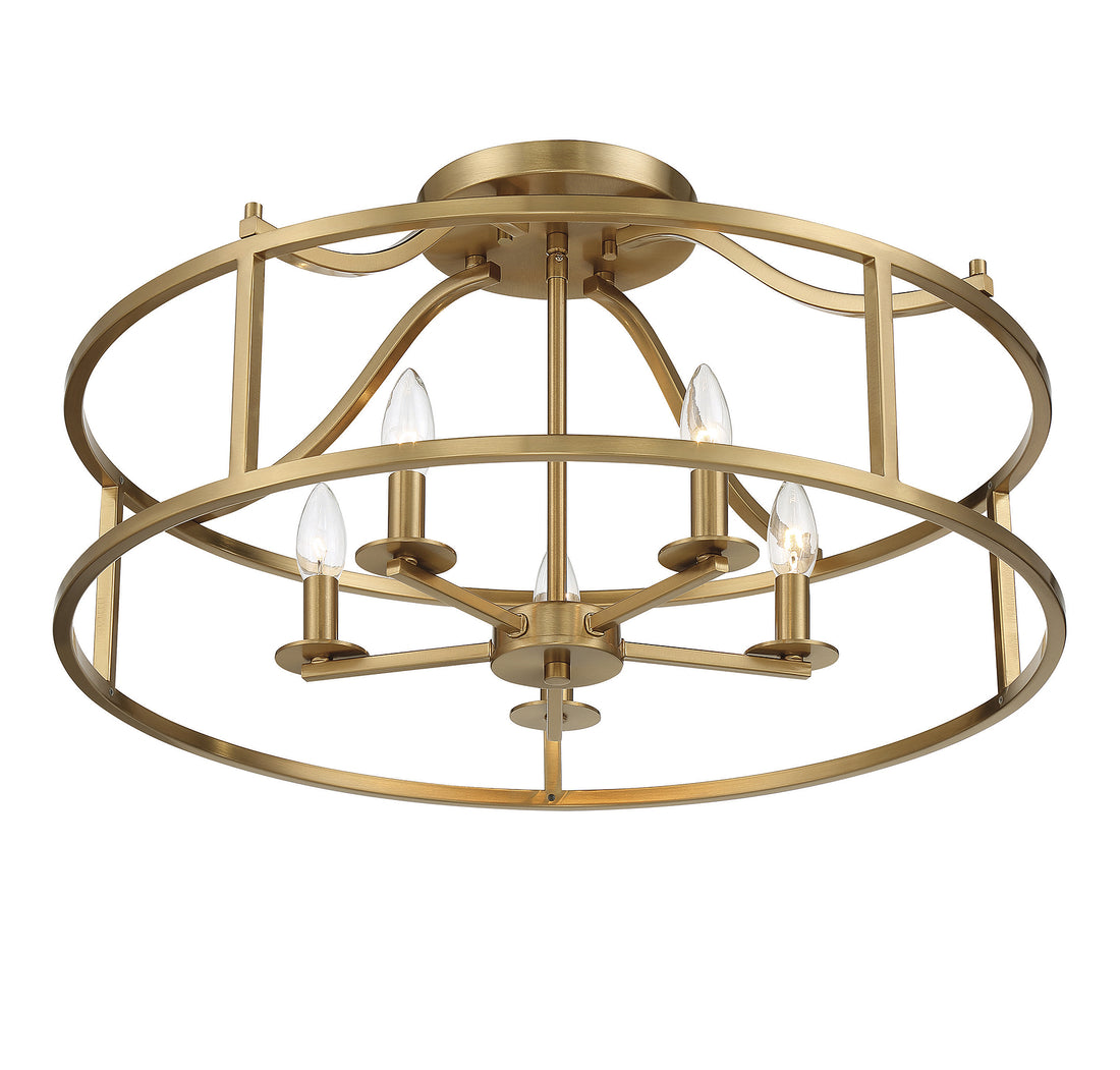 SAVOY HOUSE, STOCKTON SEMI-FLUSH, SEMI FLUSH MOUNT LIGHT