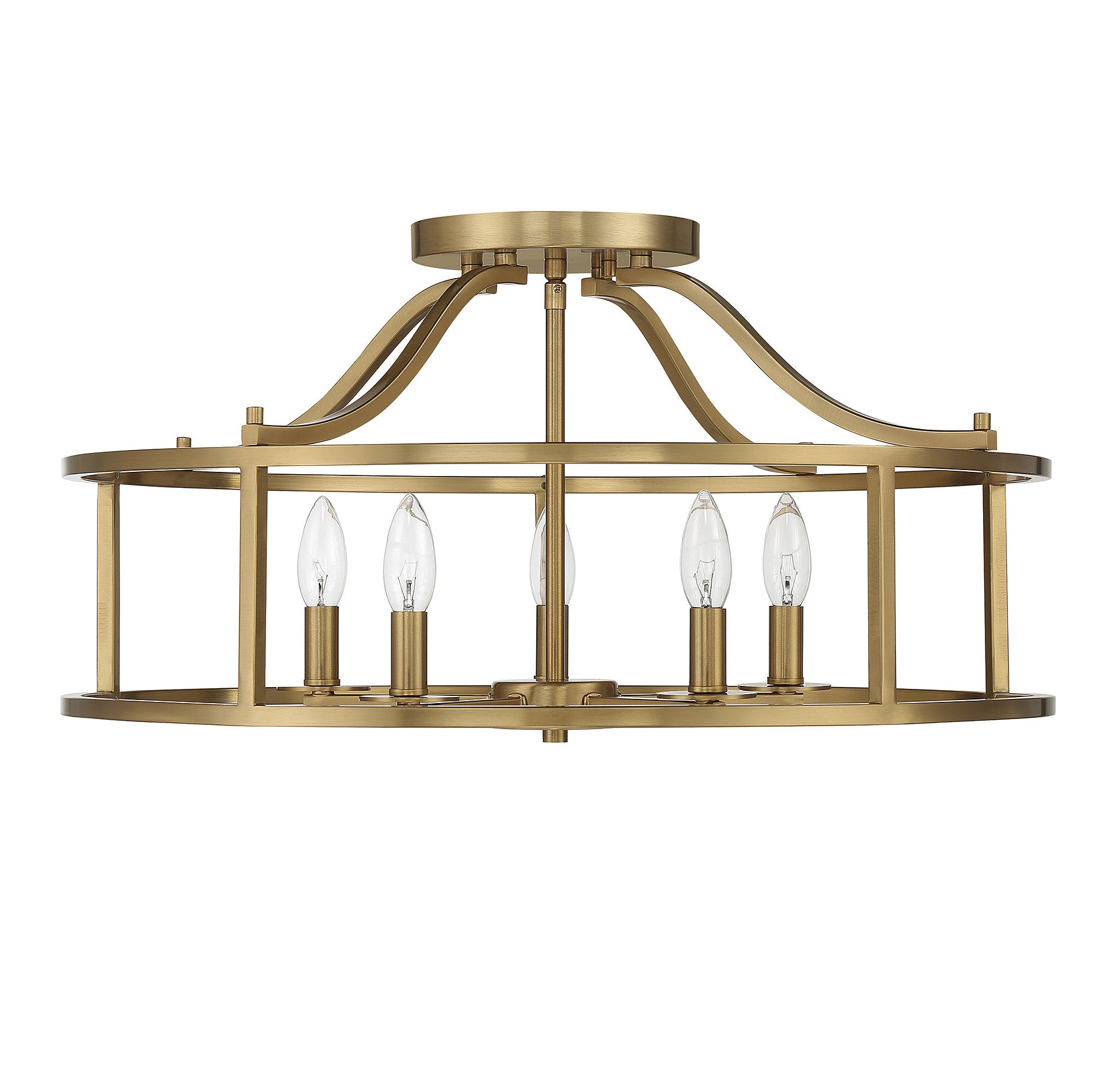 SAVOY HOUSE, STOCKTON SEMI-FLUSH, SEMI FLUSH MOUNT LIGHT