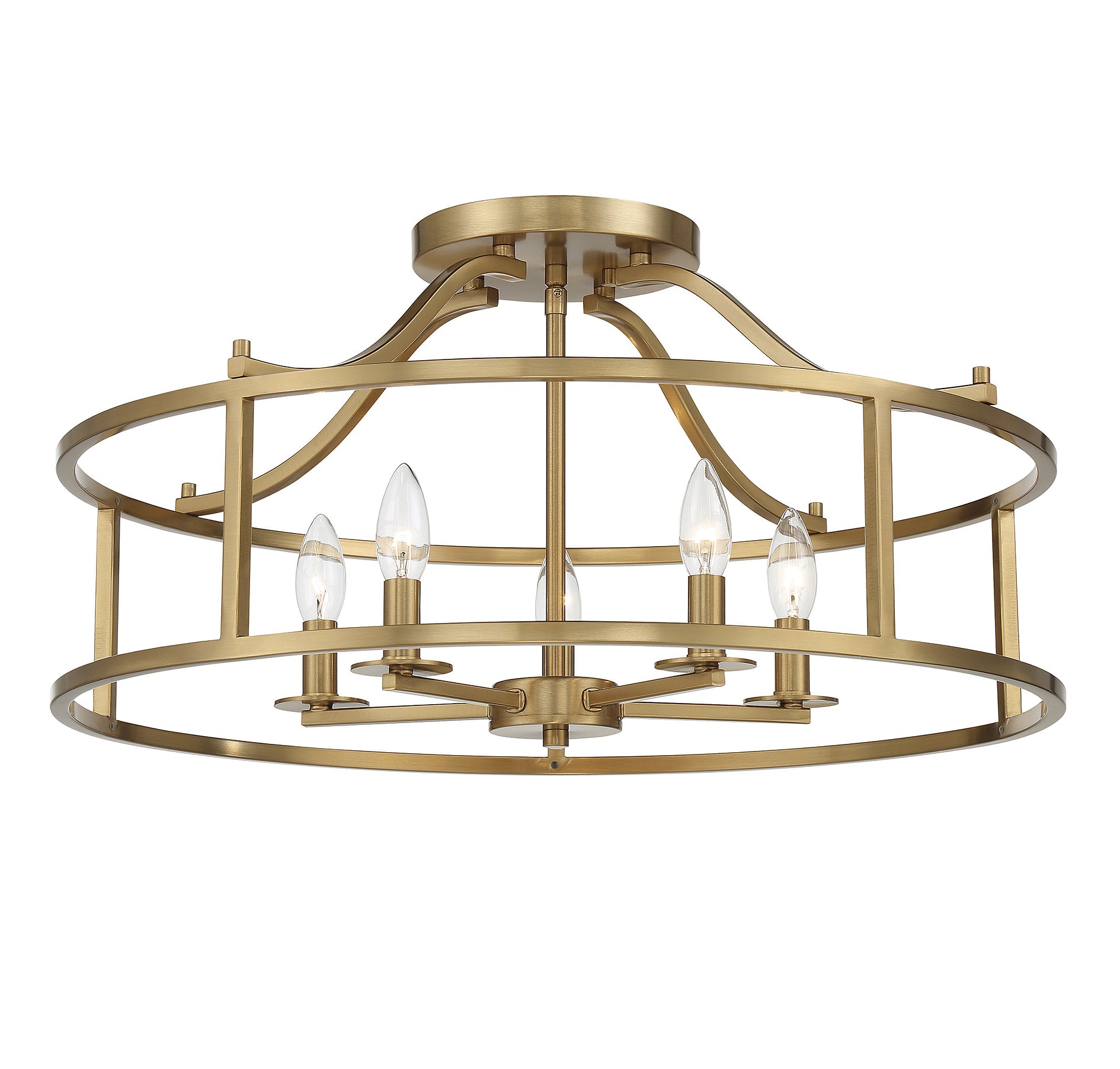 SAVOY HOUSE, STOCKTON SEMI-FLUSH, SEMI FLUSH MOUNT LIGHT