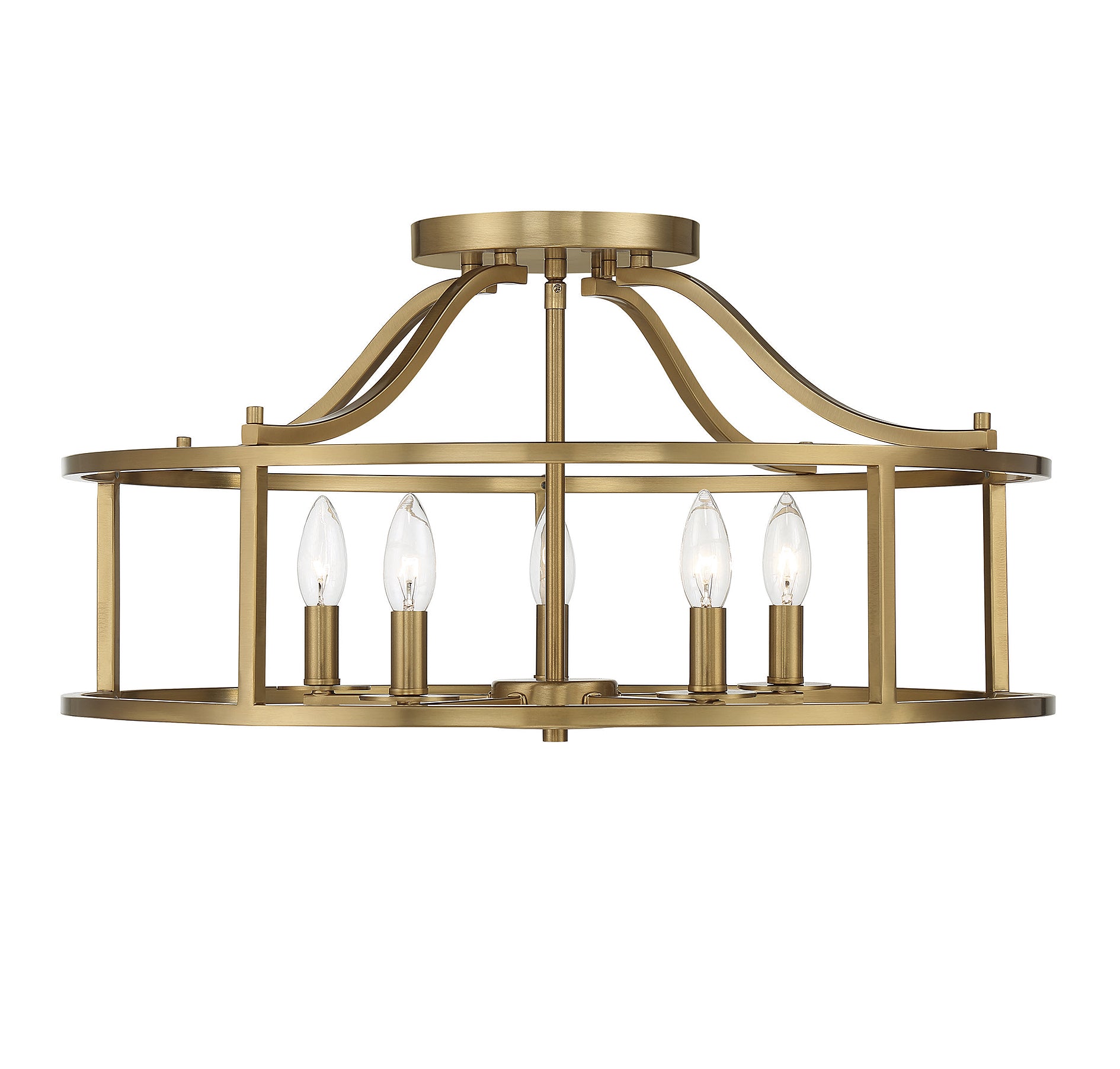 SAVOY HOUSE, STOCKTON SEMI-FLUSH, SEMI FLUSH MOUNT LIGHT