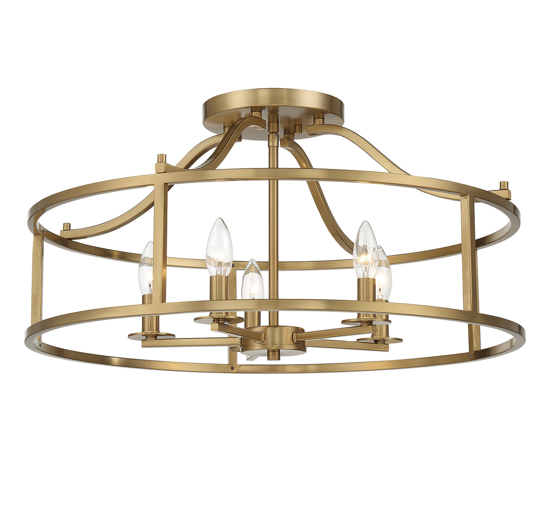 SAVOY HOUSE, STOCKTON SEMI-FLUSH, SEMI FLUSH MOUNT LIGHT