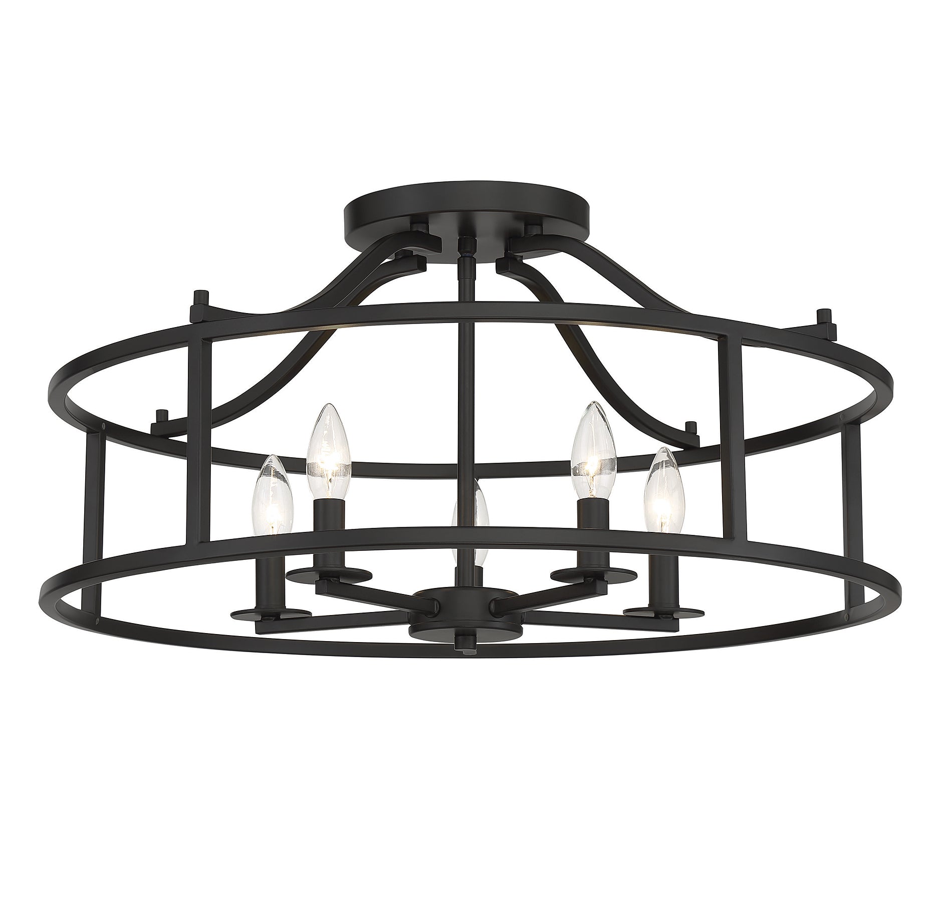 SAVOY HOUSE, STOCKTON SEMI-FLUSH, SEMI FLUSH MOUNT LIGHT