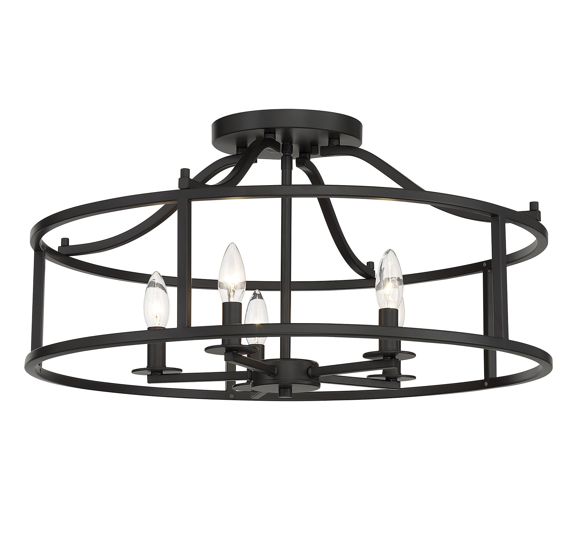 SAVOY HOUSE, STOCKTON SEMI-FLUSH, SEMI FLUSH MOUNT LIGHT