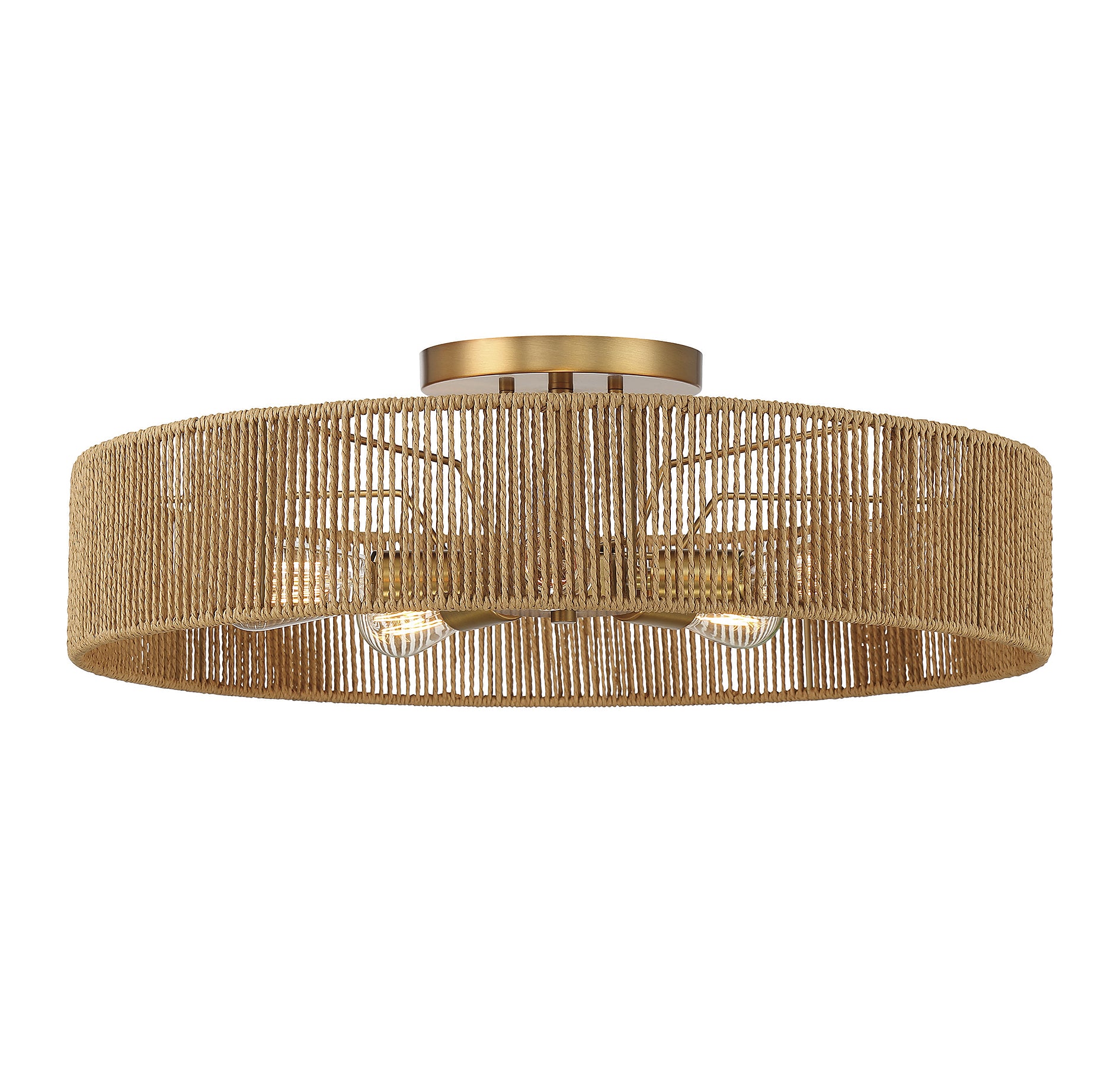 SAVOY HOUSE, ASHE SEMI-FLUSH, SEMI FLUSH MOUNT LIGHT