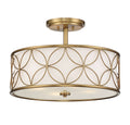 SAVOY HOUSE, REID SEMI-FLUSH, SEMI FLUSH MOUNT LIGHT