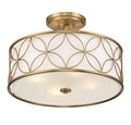 SAVOY HOUSE, REID SEMI-FLUSH, SEMI FLUSH MOUNT LIGHT