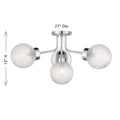 SAVOY HOUSE, CORAL SEMI-FLUSH, SEMI FLUSH MOUNT LIGHT