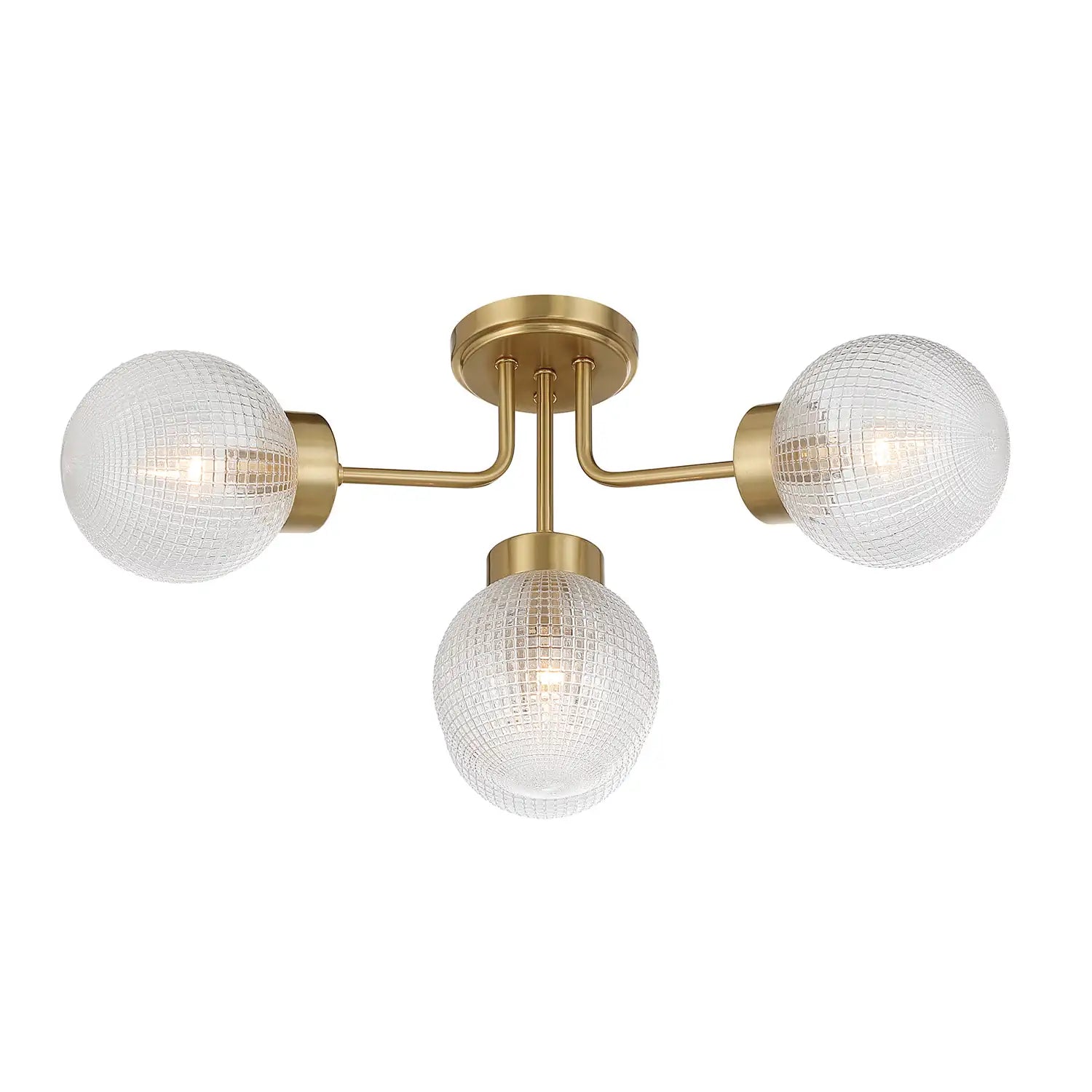 SAVOY HOUSE, CORAL SEMI-FLUSH, SEMI FLUSH MOUNT LIGHT