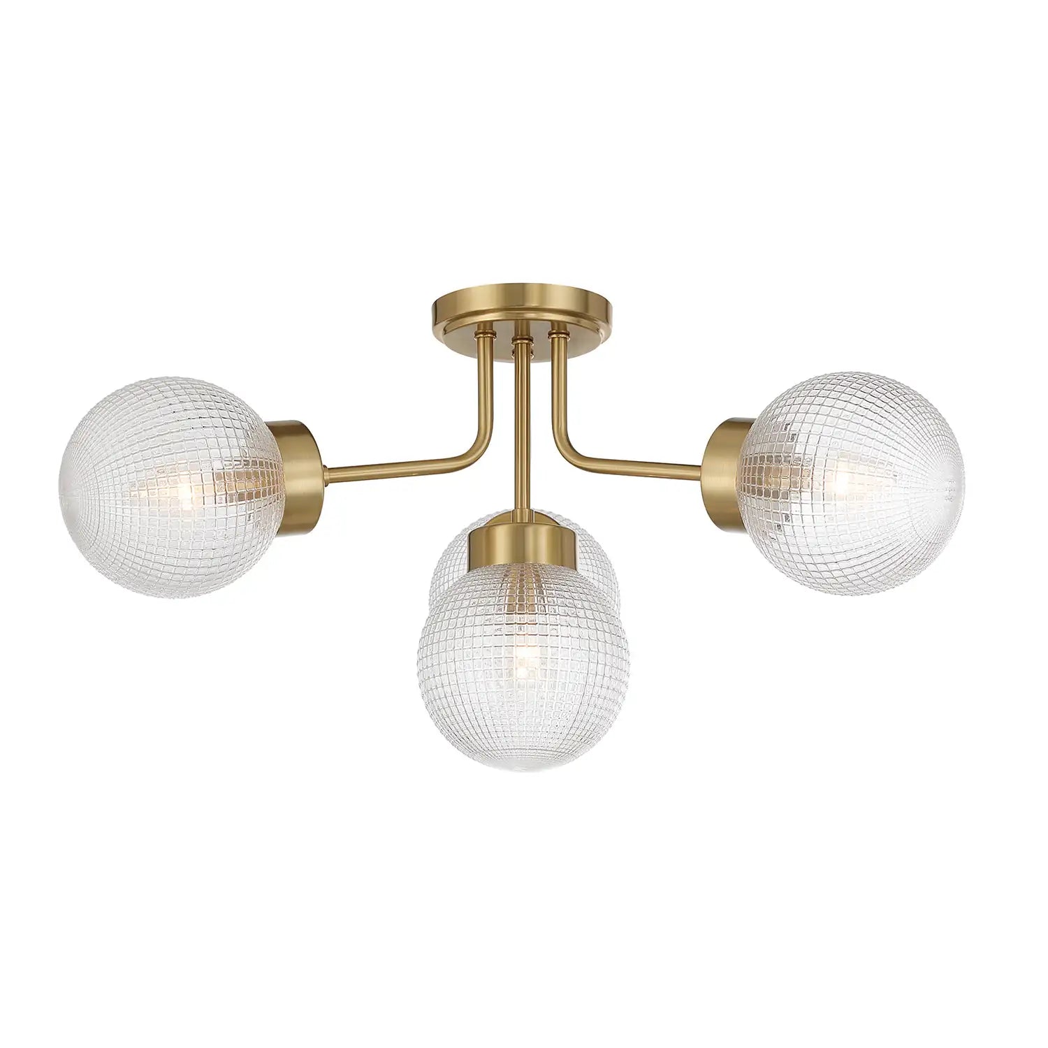 SAVOY HOUSE, CORAL SEMI-FLUSH, SEMI FLUSH MOUNT LIGHT
