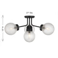 SAVOY HOUSE, CORAL SEMI-FLUSH, SEMI FLUSH MOUNT LIGHT