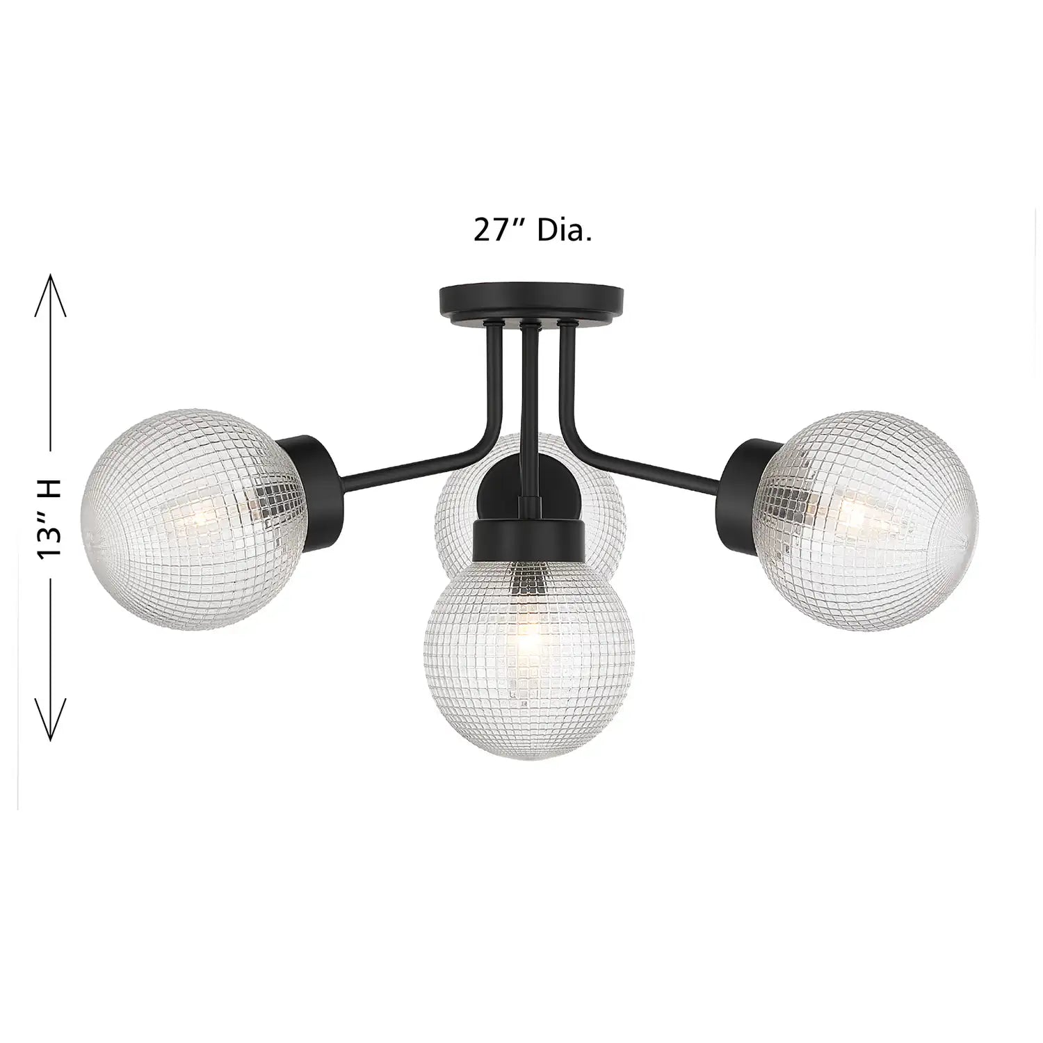 SAVOY HOUSE, CORAL SEMI-FLUSH, SEMI FLUSH MOUNT LIGHT