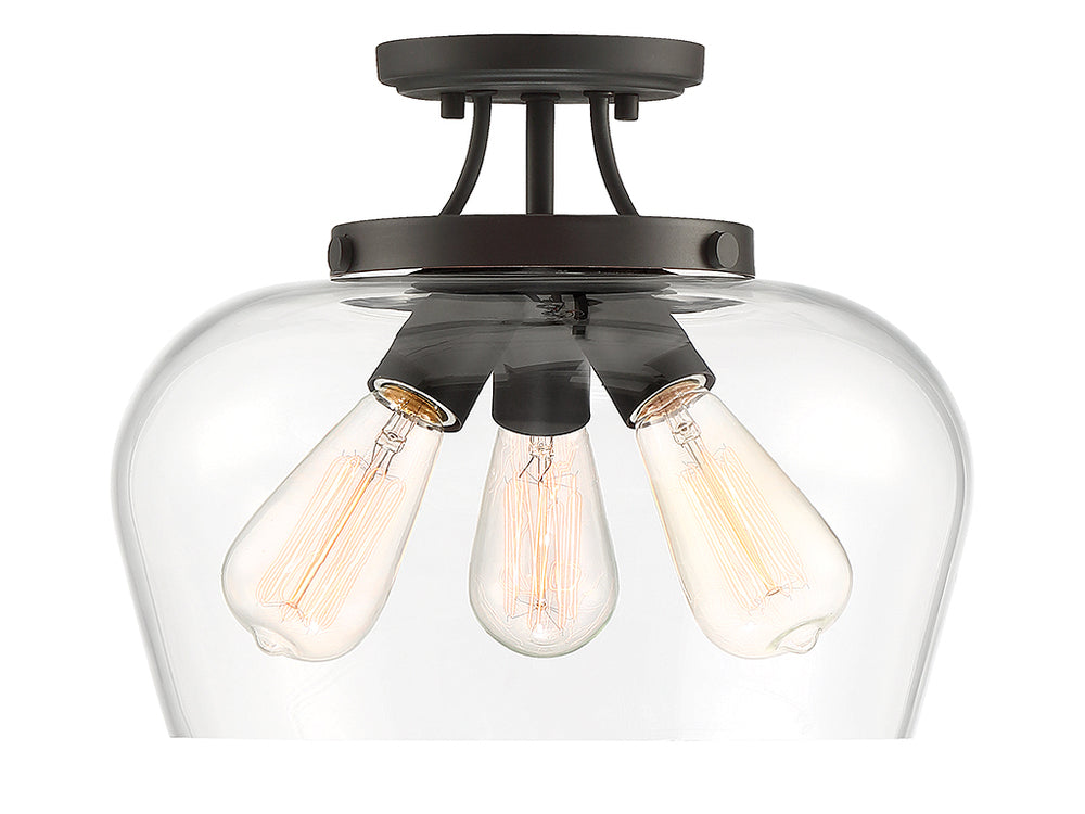 SAVOY ESSENTIALS, OCTAVE SEMI-FLUSH, SEMI FLUSH MOUNT LIGHT