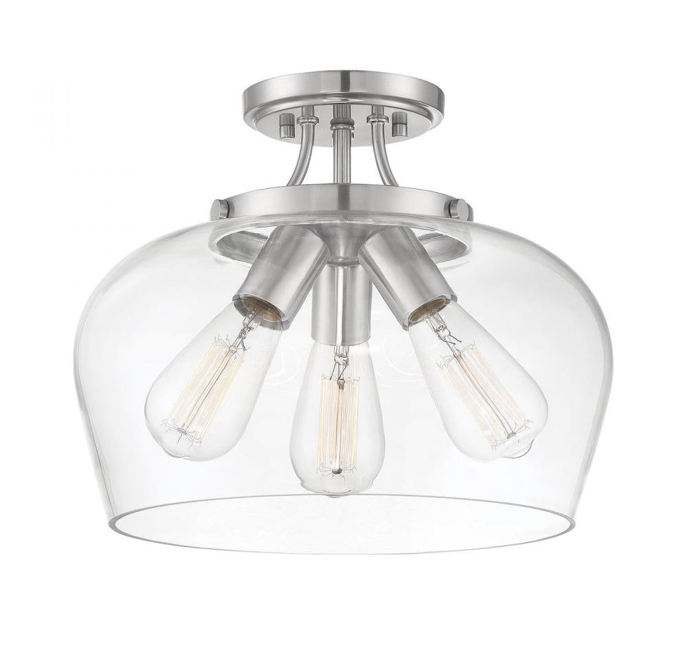 SAVOY ESSENTIALS, OCTAVE SEMI-FLUSH, SEMI FLUSH MOUNT LIGHT