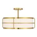 SAVOY HOUSE, CHAUNCEY SEMI-FLUSH, SEMI FLUSH MOUNT LIGHT