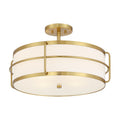 SAVOY HOUSE, CHAUNCEY SEMI-FLUSH, SEMI FLUSH MOUNT LIGHT