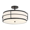 SAVOY HOUSE, CHAUNCEY SEMI-FLUSH, SEMI FLUSH MOUNT LIGHT