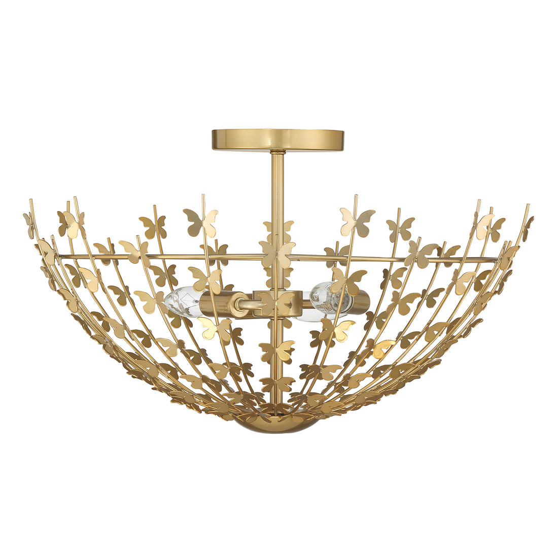 SAVOY HOUSE, BIRCH SEMI-FLUSH, SEMI FLUSH MOUNT LIGHT