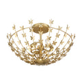 SAVOY HOUSE, BIRCH SEMI-FLUSH, SEMI FLUSH MOUNT LIGHT