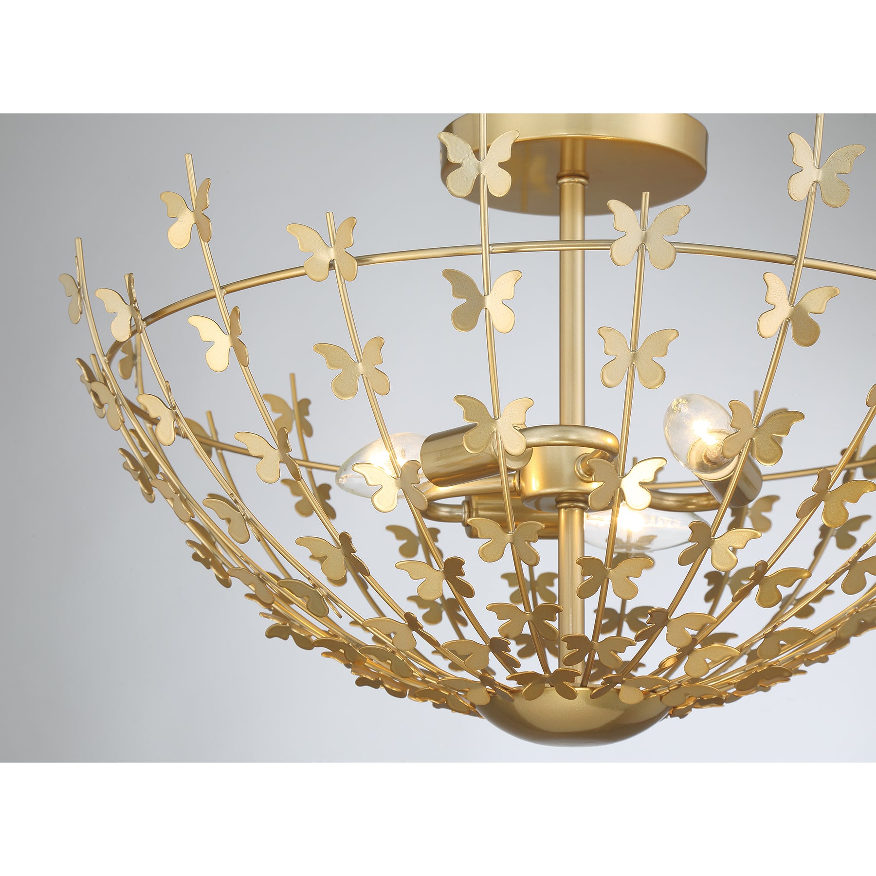 SAVOY HOUSE, BIRCH SEMI-FLUSH, SEMI FLUSH MOUNT LIGHT