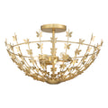 SAVOY HOUSE, BIRCH SEMI-FLUSH, SEMI FLUSH MOUNT LIGHT