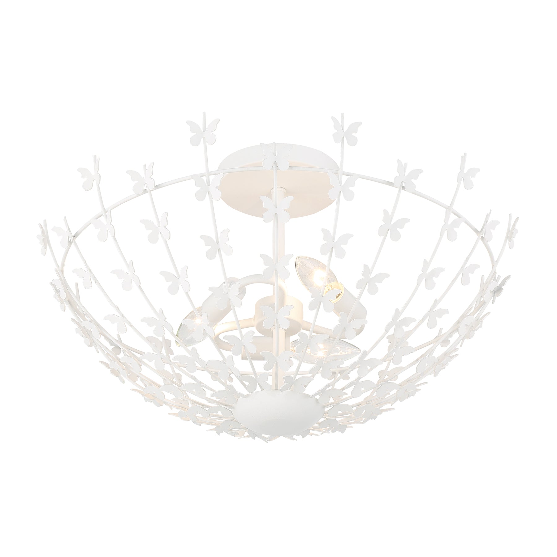 SAVOY HOUSE, BIRCH SEMI-FLUSH, SEMI FLUSH MOUNT LIGHT
