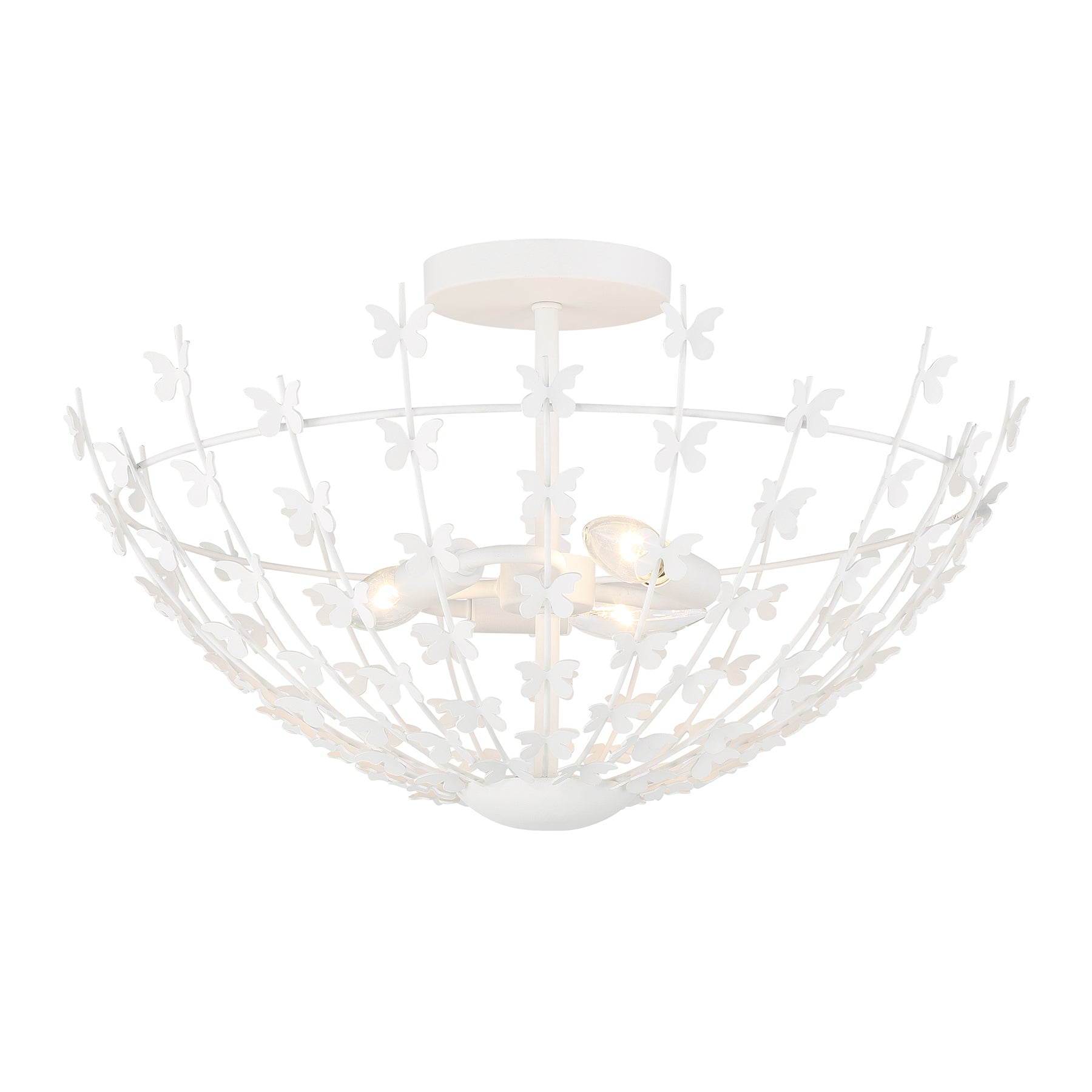 SAVOY HOUSE, BIRCH SEMI-FLUSH, SEMI FLUSH MOUNT LIGHT