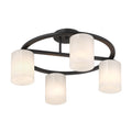 SAVOY HOUSE, HERRON SEMI-FLUSH, SEMI FLUSH MOUNT LIGHT