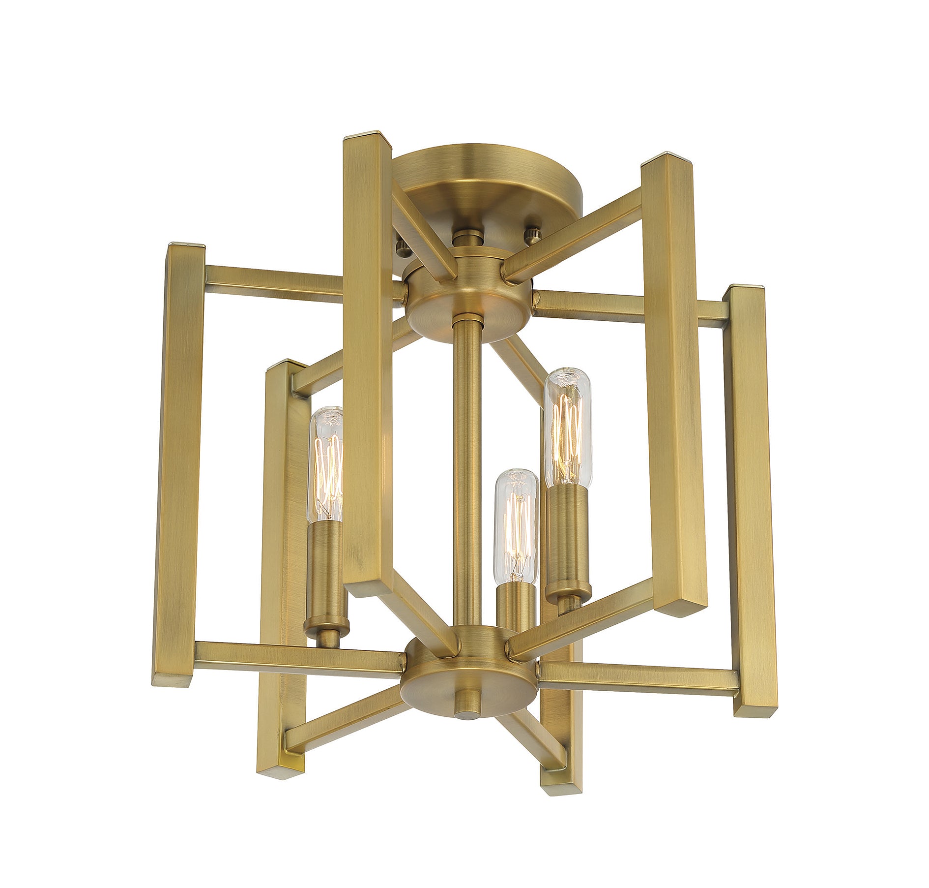 SAVOY HOUSE, BENSON SEMI-FLUSH, SEMI FLUSH MOUNT LIGHT