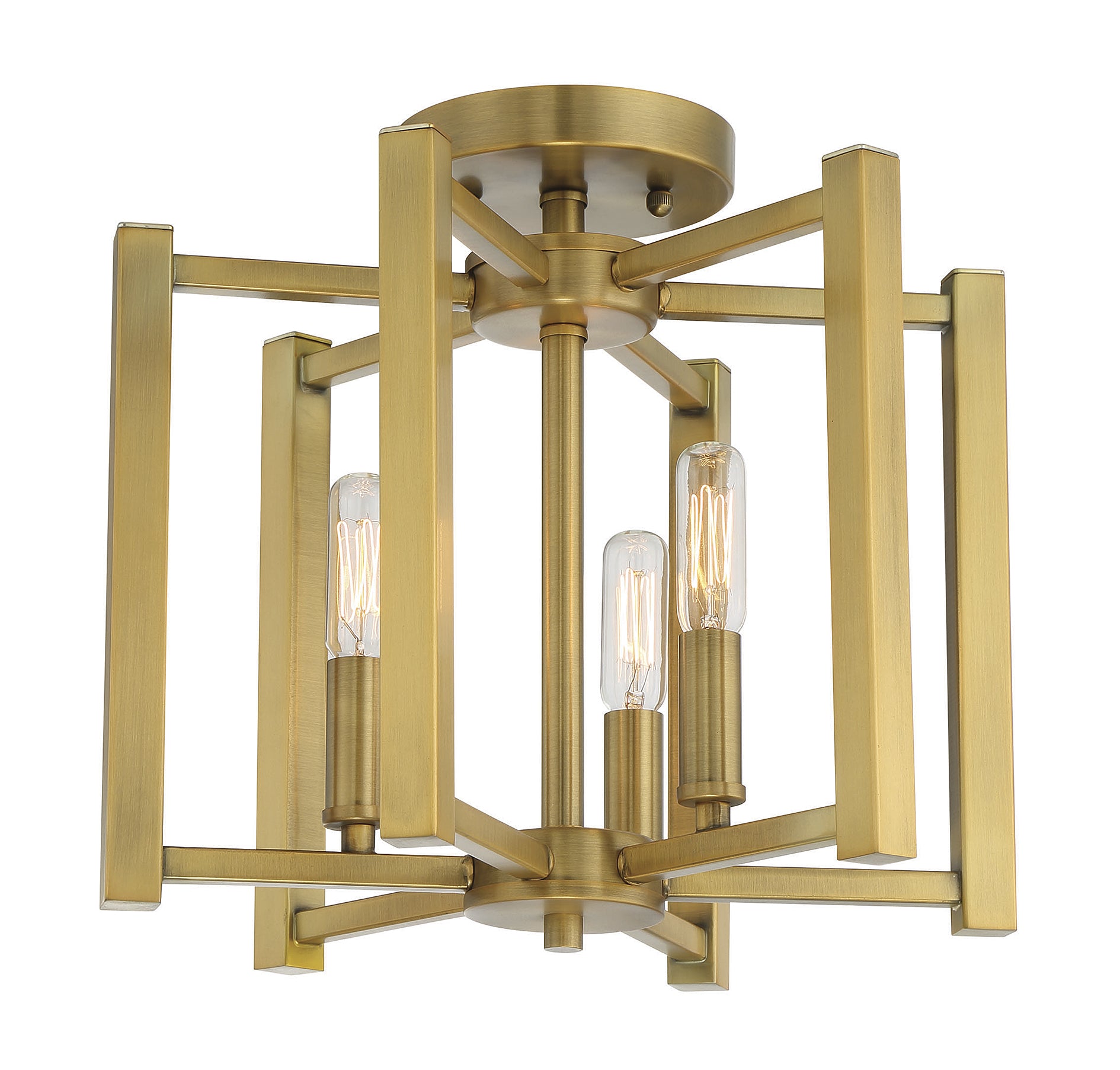 SAVOY HOUSE, BENSON SEMI-FLUSH, SEMI FLUSH MOUNT LIGHT
