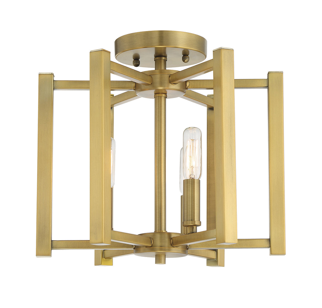 SAVOY HOUSE, BENSON SEMI-FLUSH, SEMI FLUSH MOUNT LIGHT