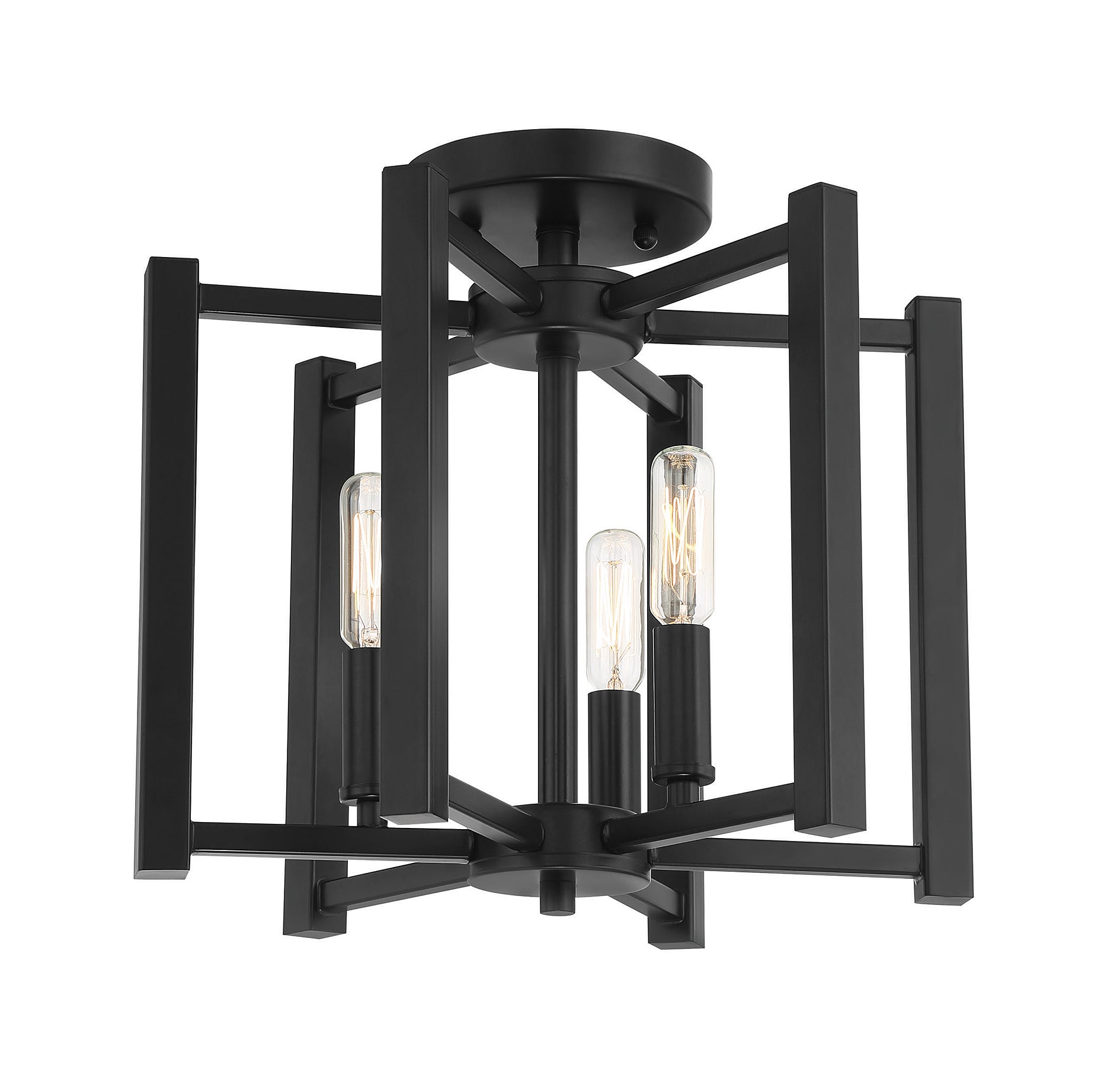 SAVOY HOUSE, BENSON SEMI-FLUSH, SEMI FLUSH MOUNT LIGHT
