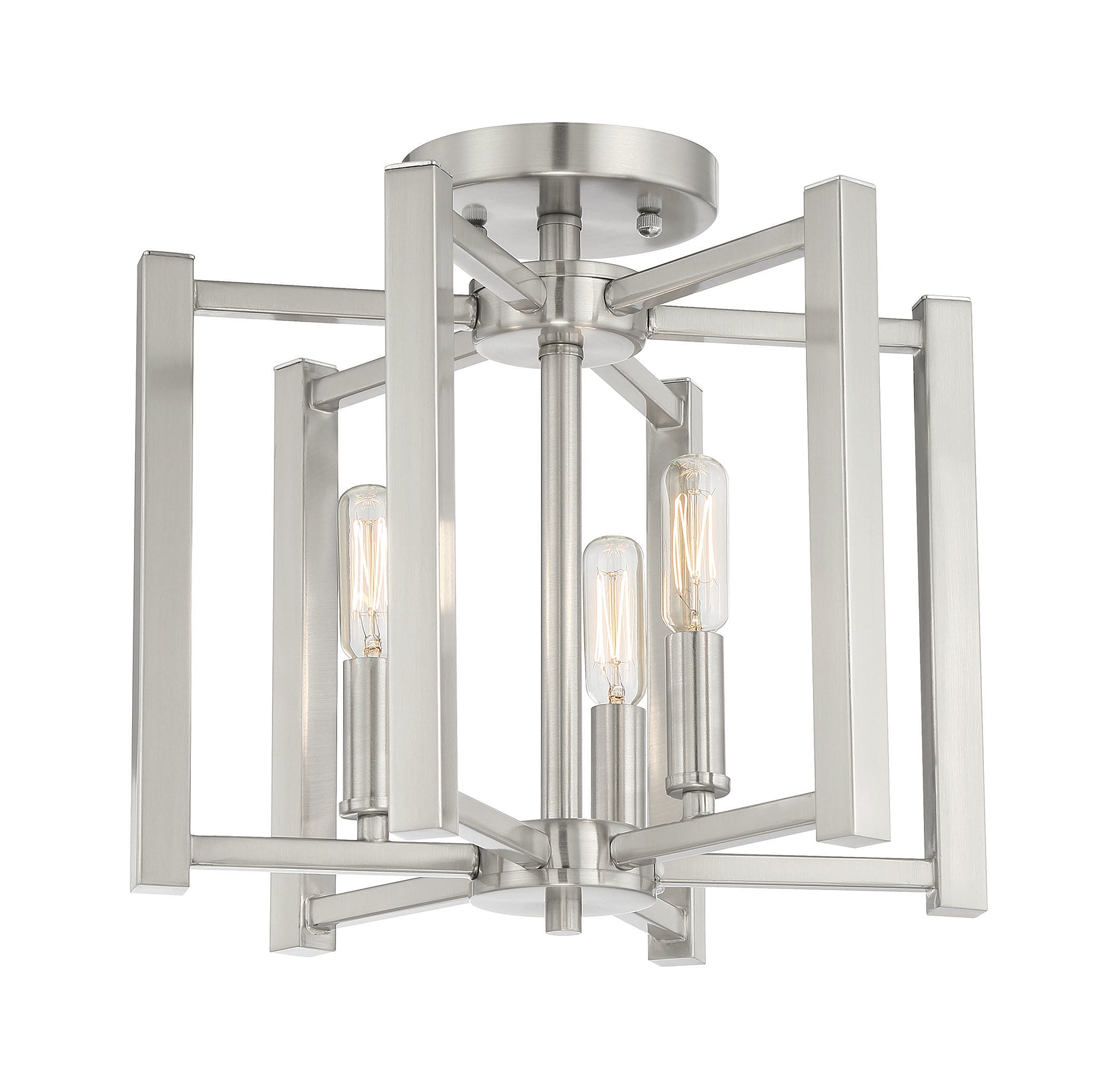 SAVOY HOUSE, BENSON SEMI-FLUSH, SEMI FLUSH MOUNT LIGHT