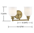 SAVOY HOUSE, MELROSE BATH, BATH VANITY LIGHT