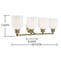 SAVOY HOUSE, MELROSE BATH, BATH VANITY LIGHT