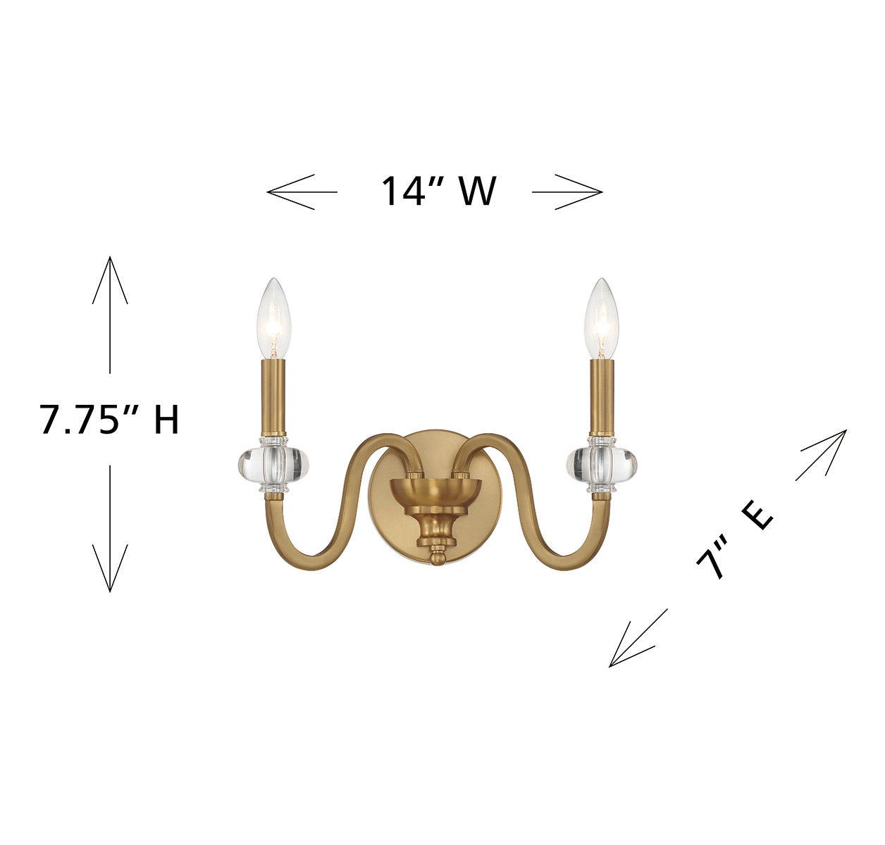 SAVOY HOUSE, BERGDORF SCONCE, WALL SCONCES