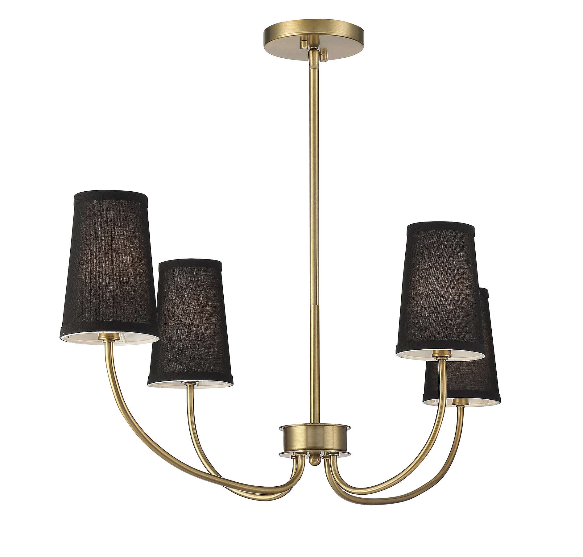 MERIDIAN, SCANDINAVIAN NATURAL BRASS CHANDELIER, CHANDELIER LIGHT