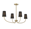 MERIDIAN, SCANDINAVIAN NATURAL BRASS CHANDELIER, CHANDELIER LIGHT