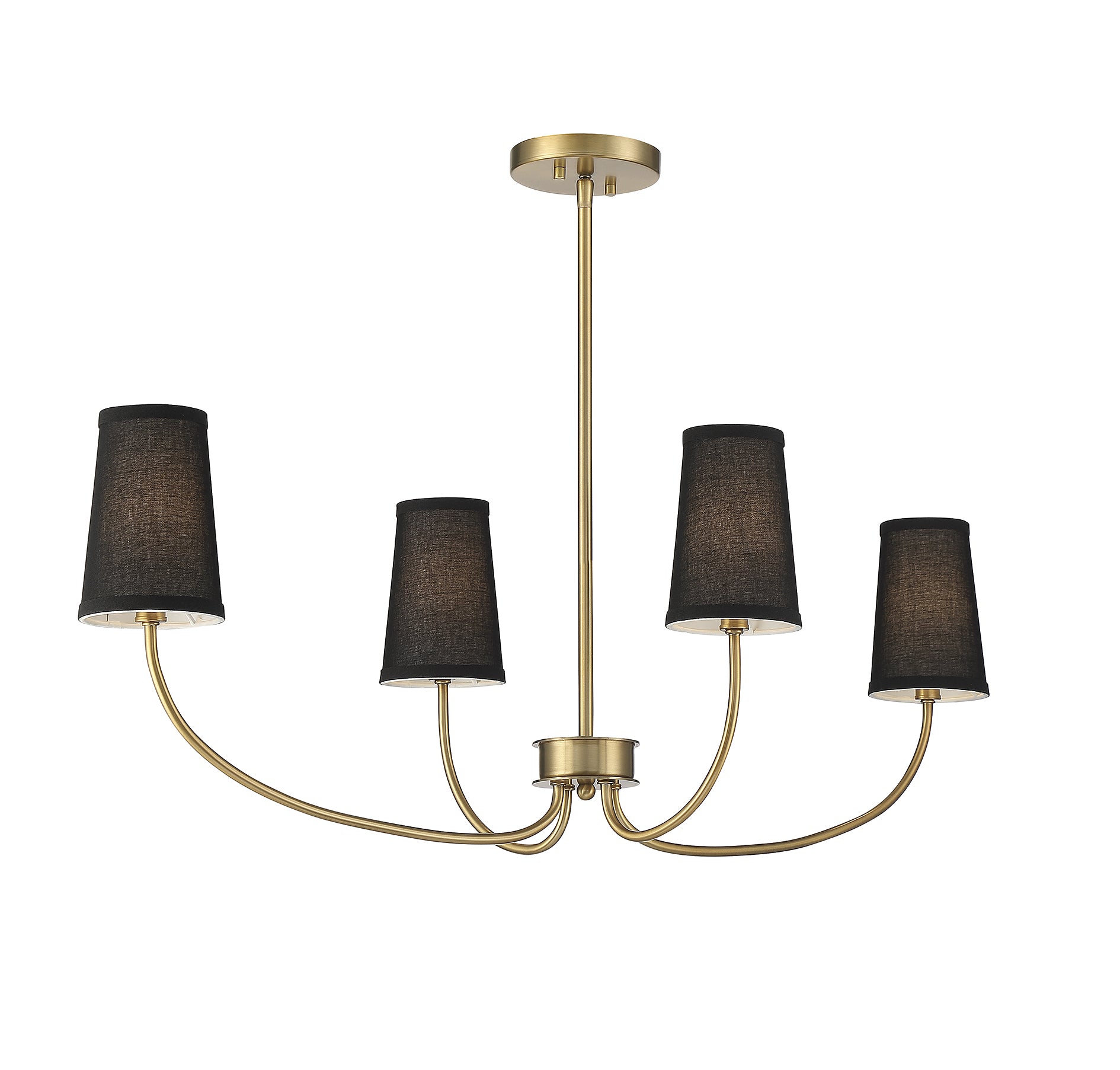 MERIDIAN, SCANDINAVIAN NATURAL BRASS CHANDELIER, CHANDELIER LIGHT