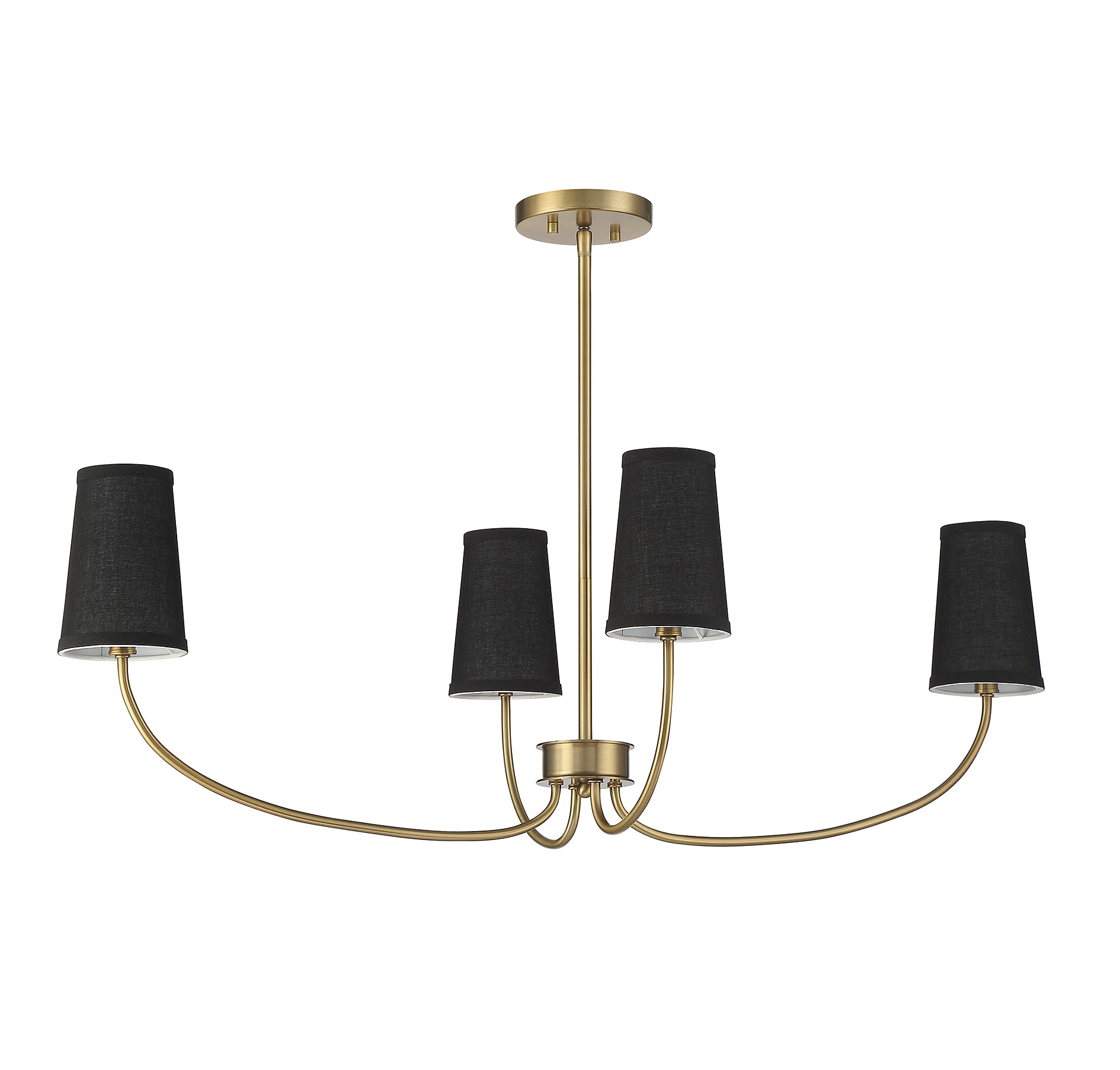 MERIDIAN, SCANDINAVIAN NATURAL BRASS CHANDELIER, CHANDELIER LIGHT