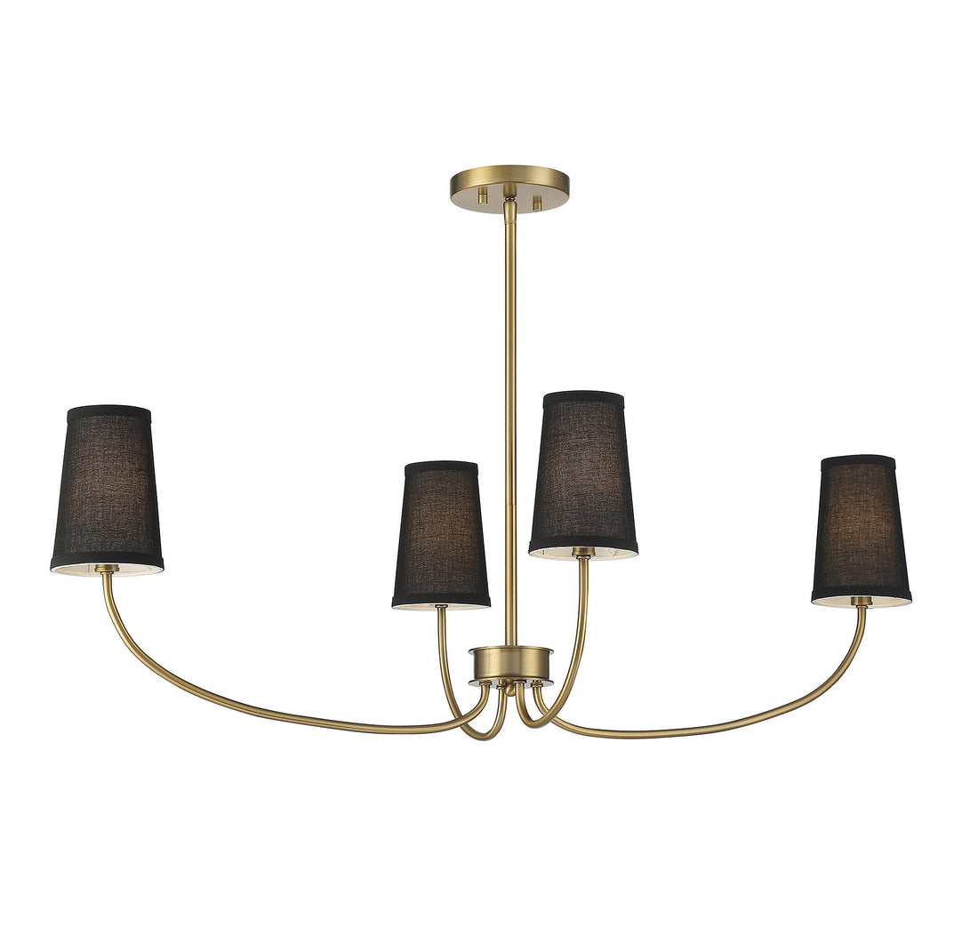 MERIDIAN, SCANDINAVIAN NATURAL BRASS CHANDELIER, CHANDELIER LIGHT
