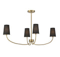 MERIDIAN, SCANDINAVIAN NATURAL BRASS CHANDELIER, CHANDELIER LIGHT