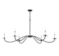 MERIDIAN, SCANDINAVIAN MATTE BLACK CHANDELIER, CHANDELIER LIGHT