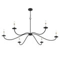 MERIDIAN, SCANDINAVIAN MATTE BLACK CHANDELIER, CHANDELIER LIGHT
